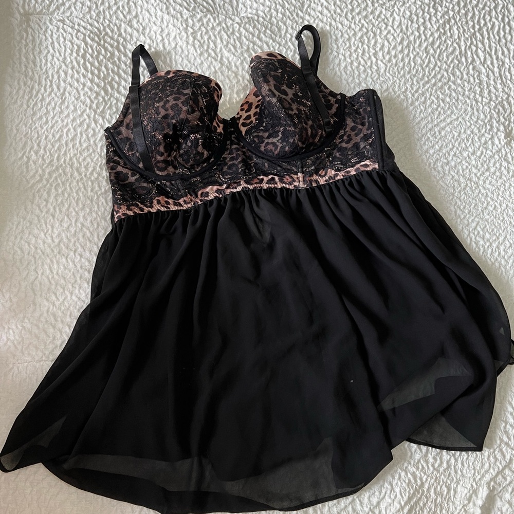 Sheer Leopard Torrid Lingerie Size 3X